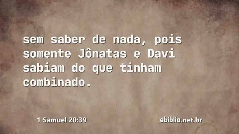 1 Samuel 20:39