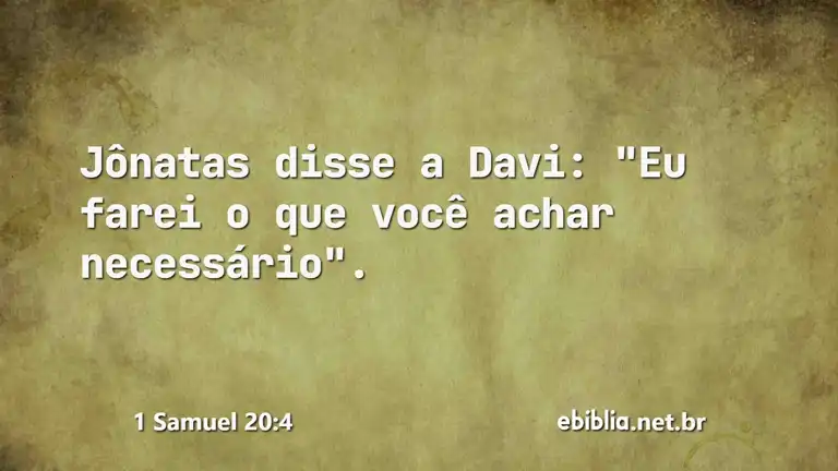 1 Samuel 20:4