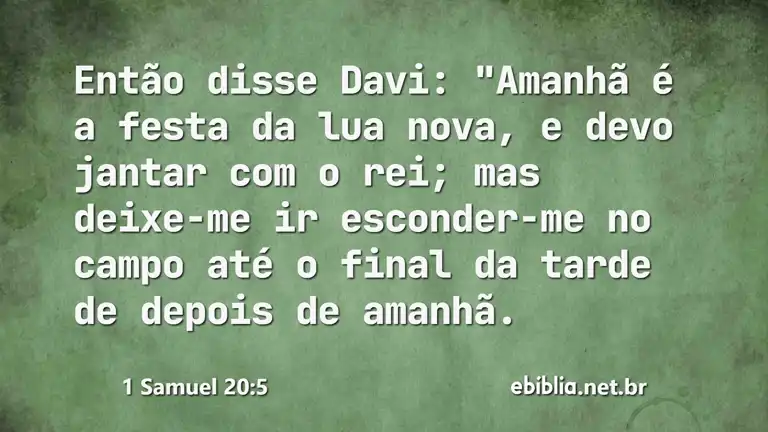 1 Samuel 20:5