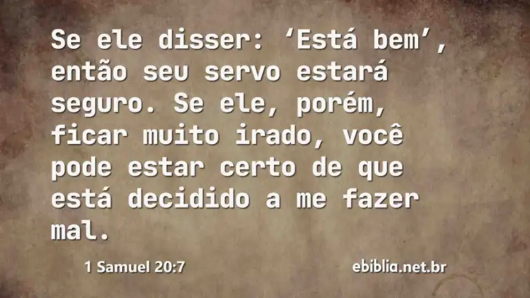 1 Samuel 20:7