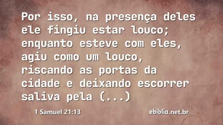 1 Samuel 21:13