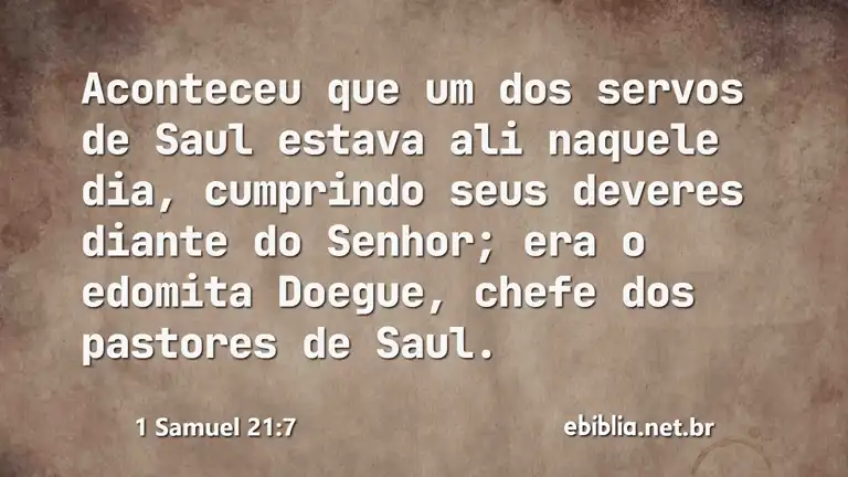 1 Samuel 21:7