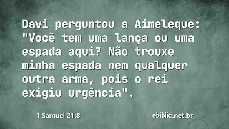 1 Samuel 21:8