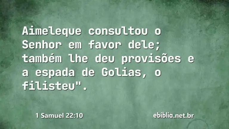 1 Samuel 22:10