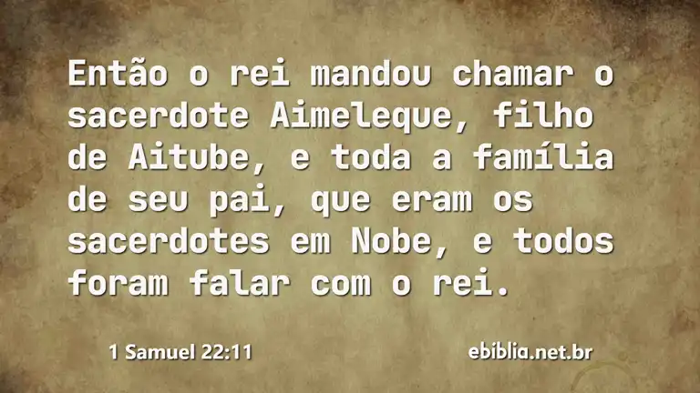 1 Samuel 22:11