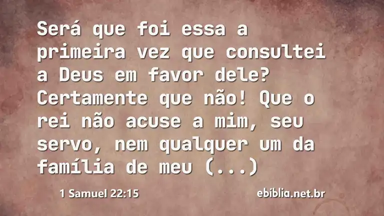 1 Samuel 22:15