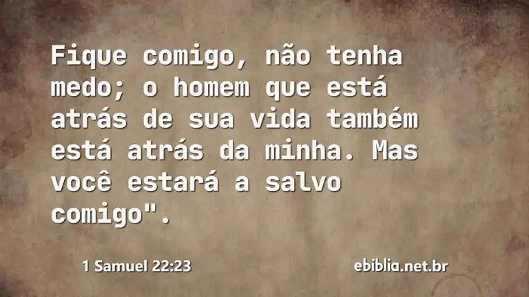 1 Samuel 22:23