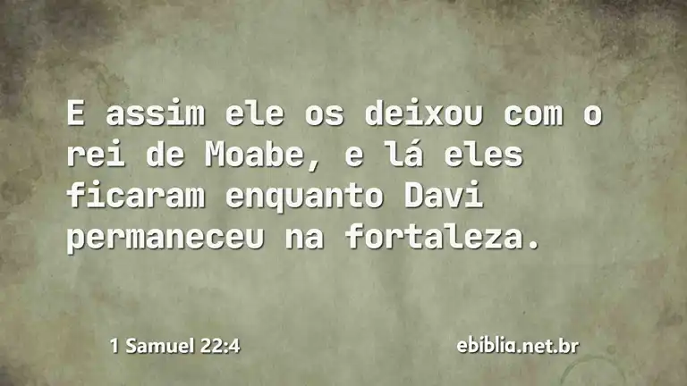 1 Samuel 22:4