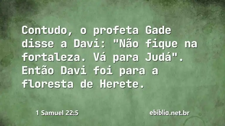 1 Samuel 22:5