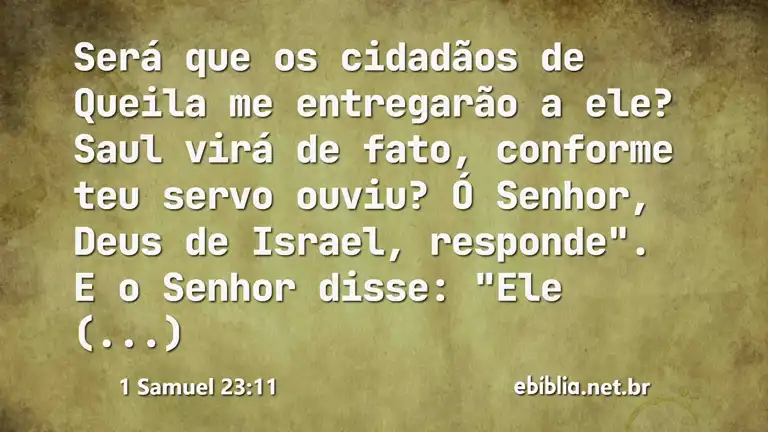 1 Samuel 23:11