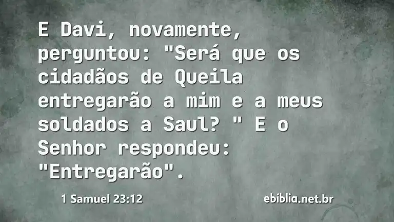 1 Samuel 23:12