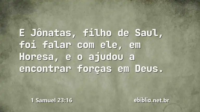 1 Samuel 23:16