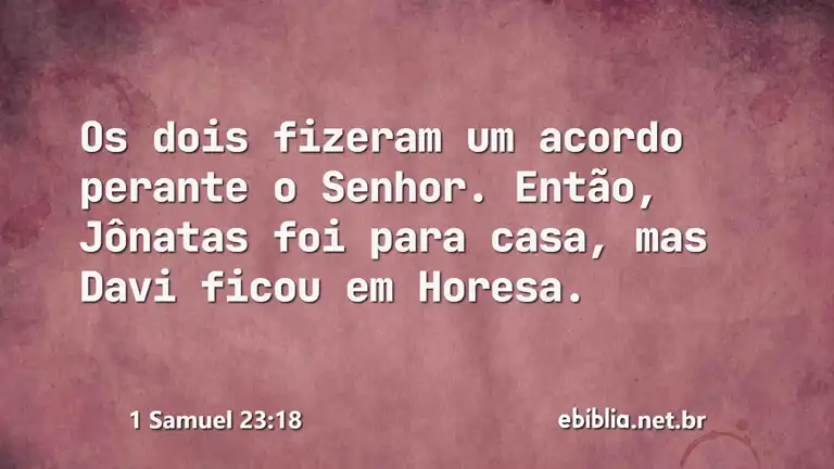 1 Samuel 23:18