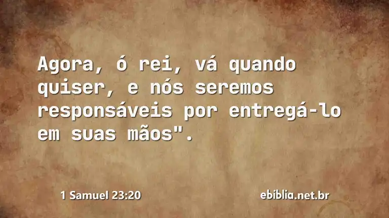 1 Samuel 23:20