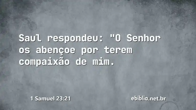 1 Samuel 23:21