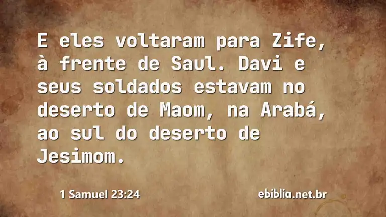 1 Samuel 23:24