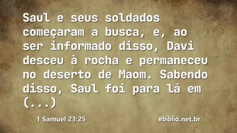 1 Samuel 23:25