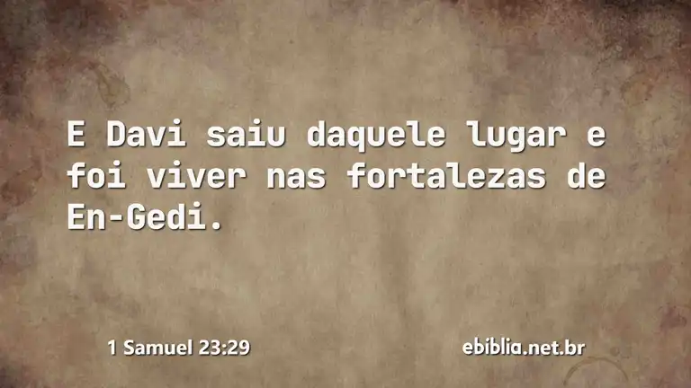 1 Samuel 23:29