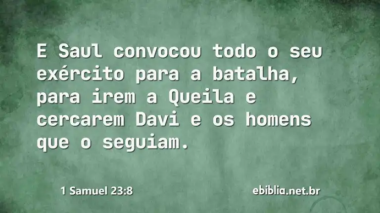 1 Samuel 23:8