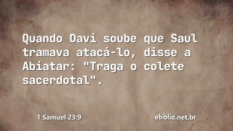 1 Samuel 23:9