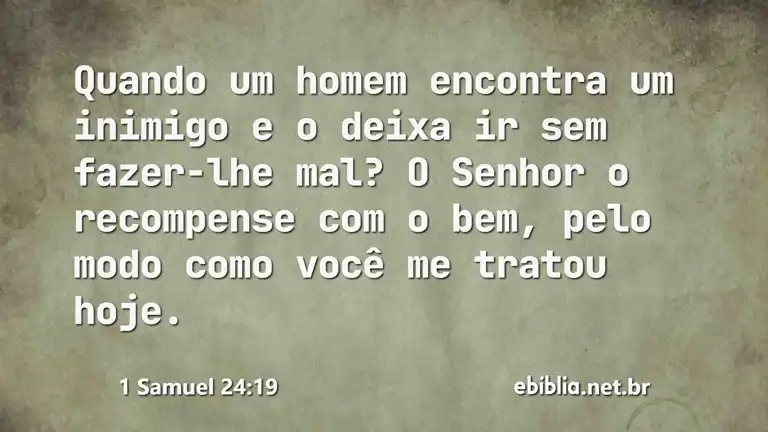 1 Samuel 24:19