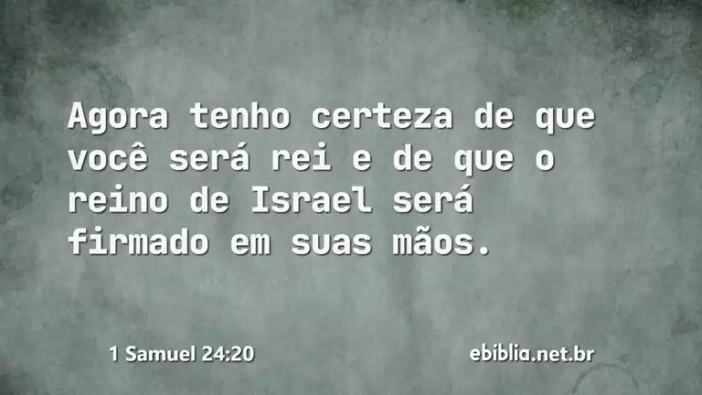 1 Samuel 24:20