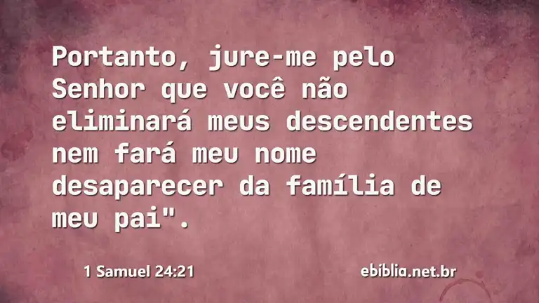 1 Samuel 24:21