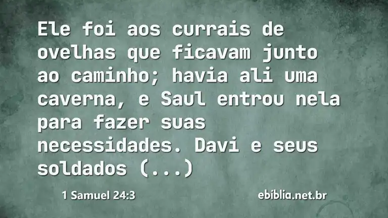 1 Samuel 24:3