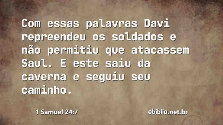 1 Samuel 24:7