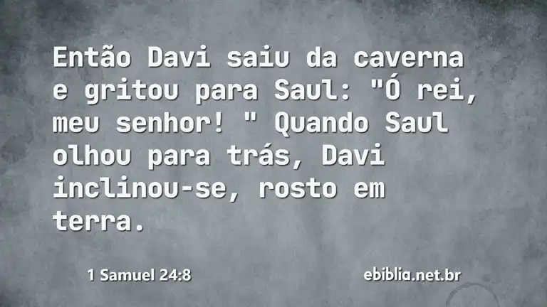 1 Samuel 24:8