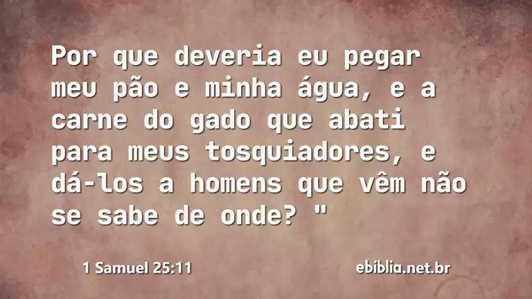 1 Samuel 25:11