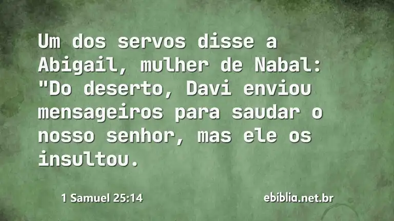 1 Samuel 25:14