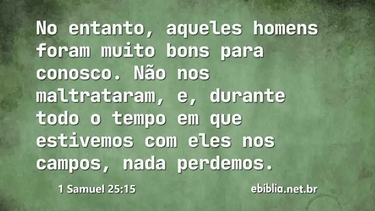 1 Samuel 25:15