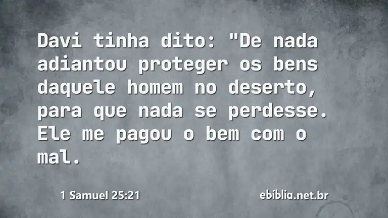 1 Samuel 25:21