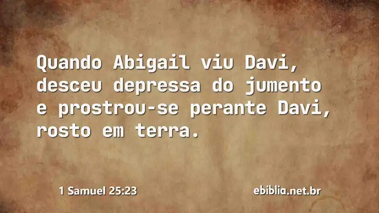 1 Samuel 25:23