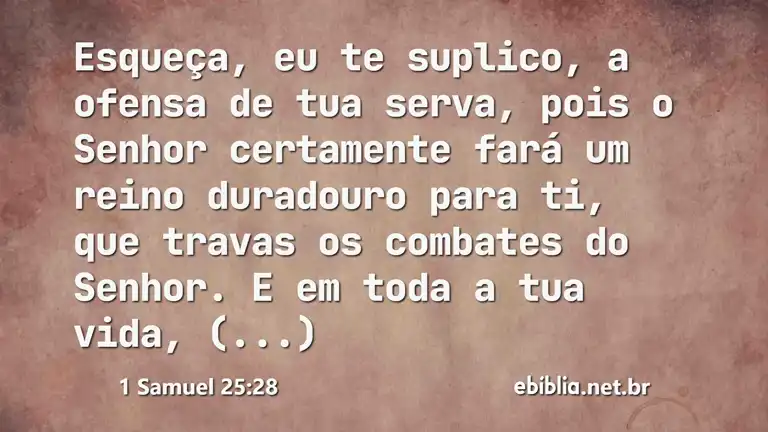 1 Samuel 25:28