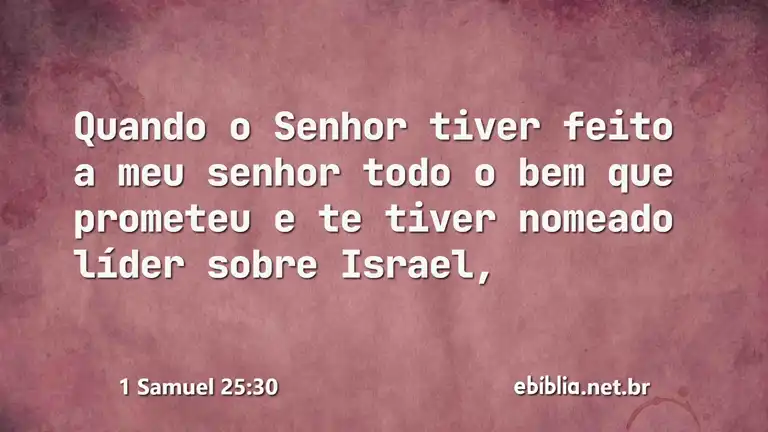 1 Samuel 25:30