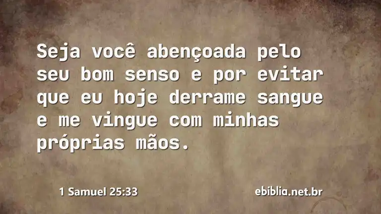 1 Samuel 25:33