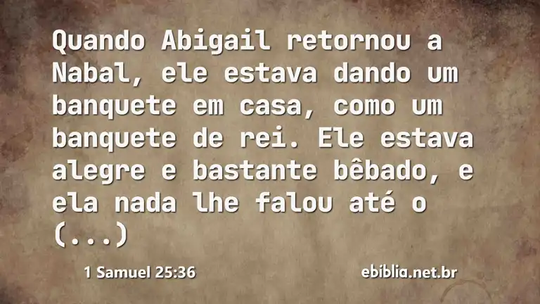 1 Samuel 25:36