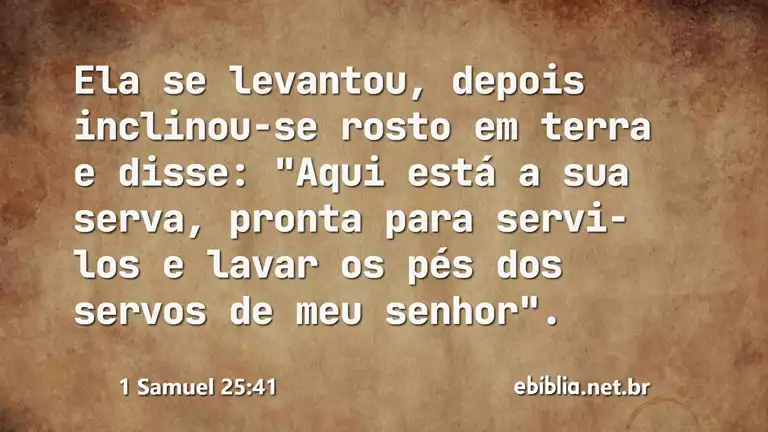 1 Samuel 25:41