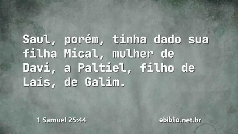 1 Samuel 25:44