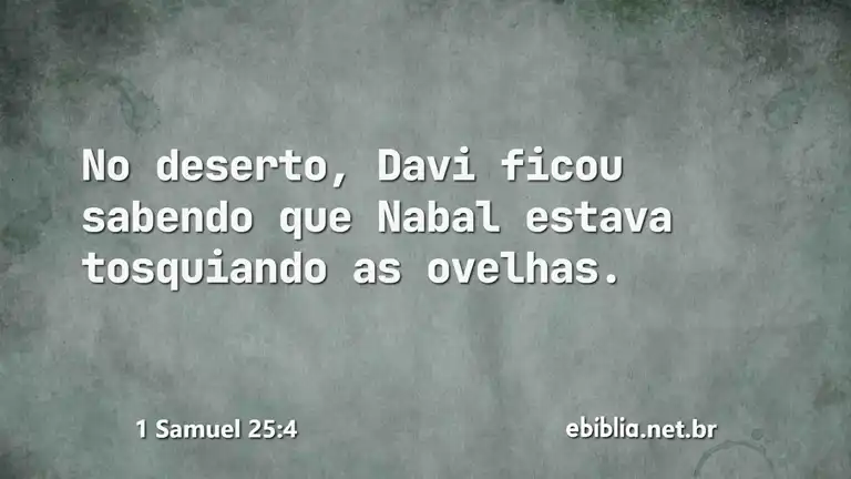 1 Samuel 25:4