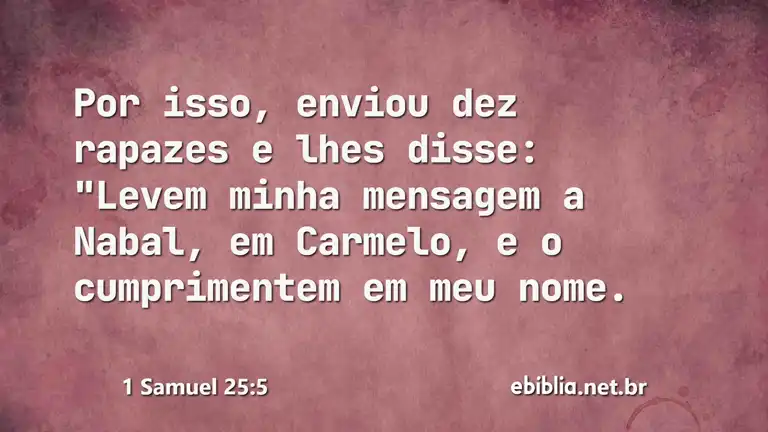 1 Samuel 25:5