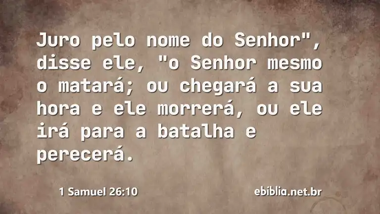 1 Samuel 26:10