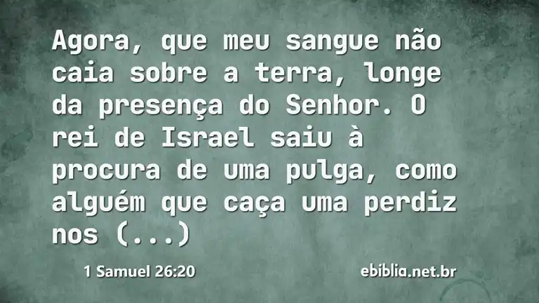 1 Samuel 26:20