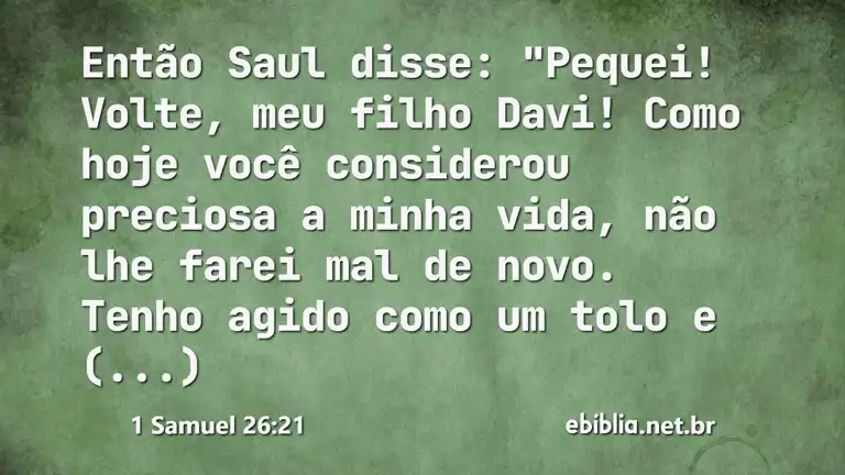 1 Samuel 26:21