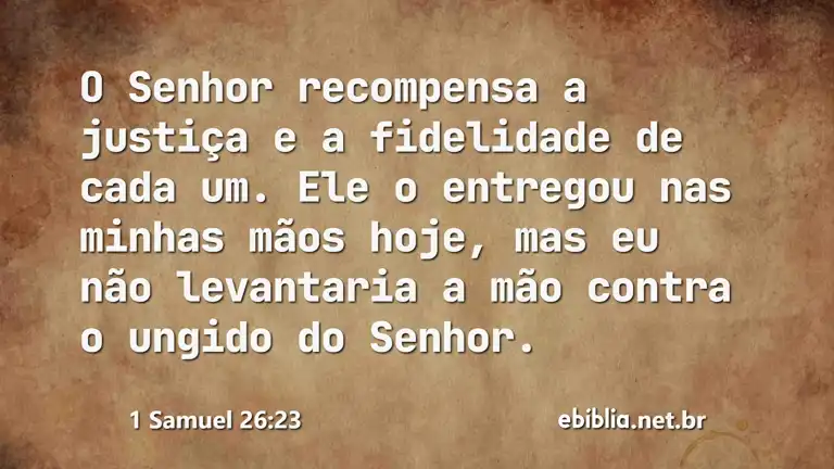 1 Samuel 26:23