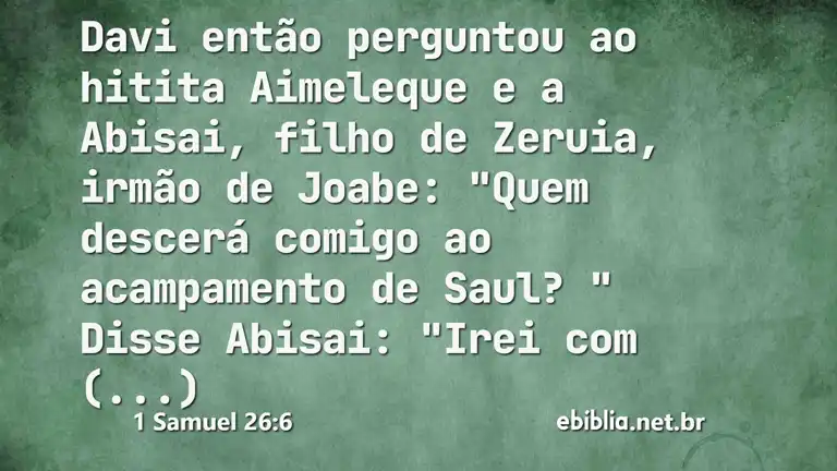 1 Samuel 26:6