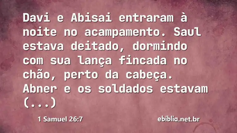 1 Samuel 26:7