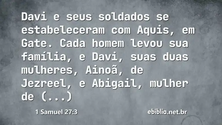 1 Samuel 27:3